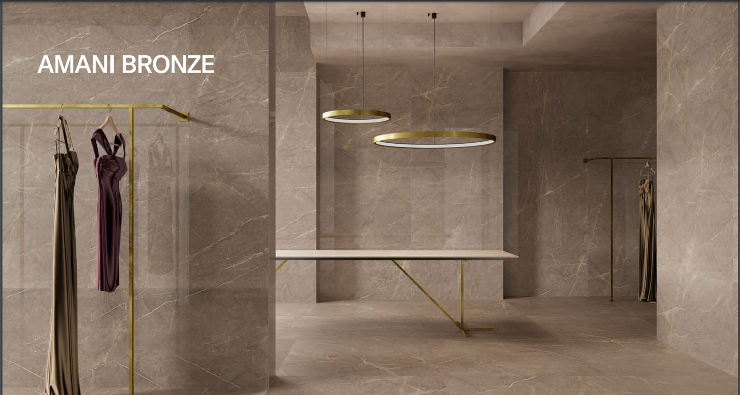 Marmerlook Bronze Armani merk nexion 1198x598x9mm honed
