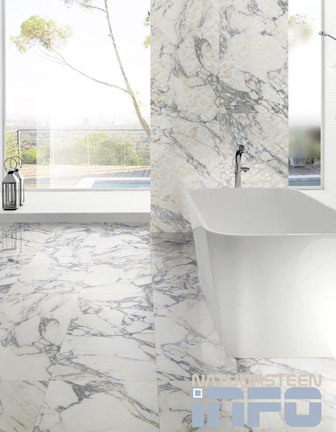 Marmerlook Arabescato merk la fabbricia 1197x597x10mm naturale