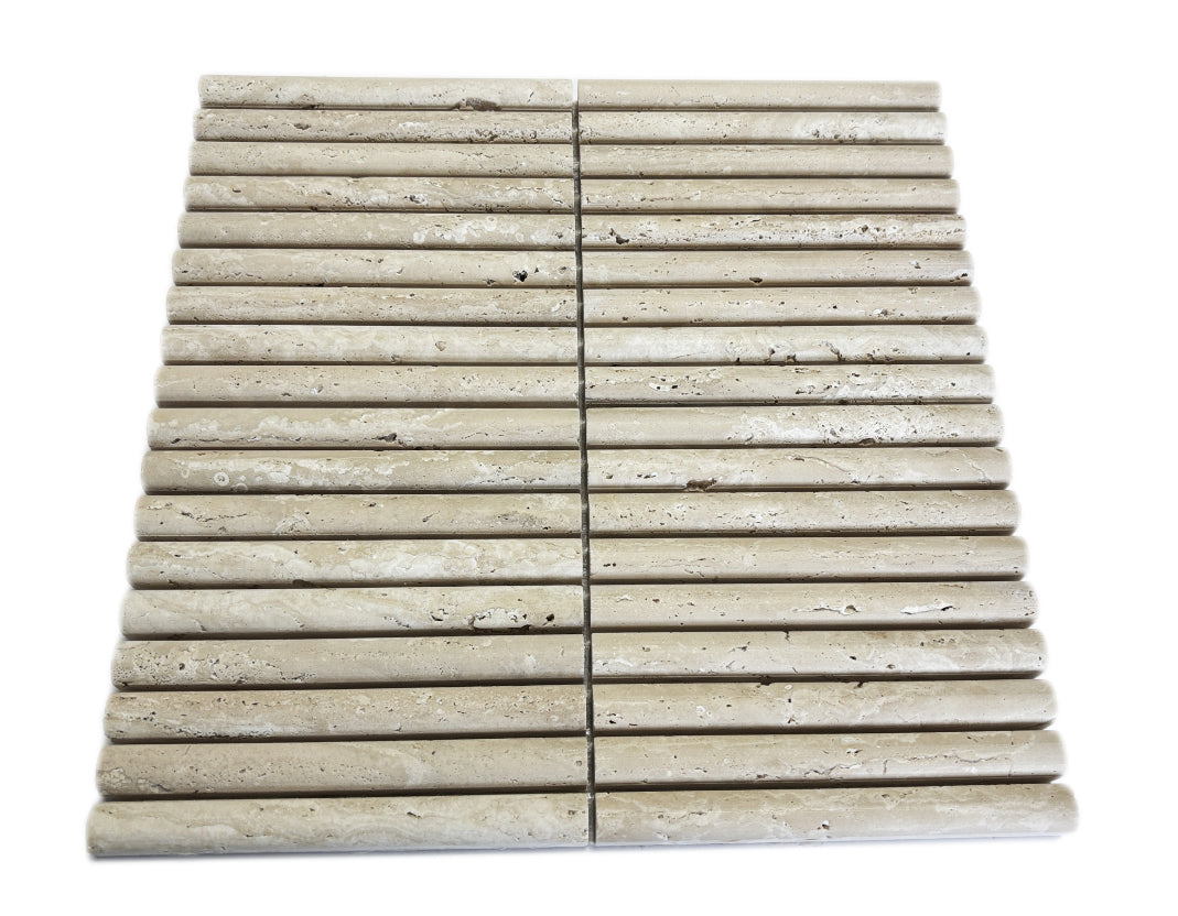 Kit Kat Bull Nose Travertin Mozaïek 151x30x15mm