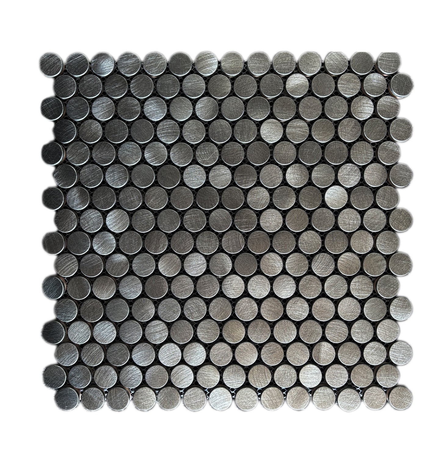 Mozaiëk reflections Gun Metal Penny Round 19mm