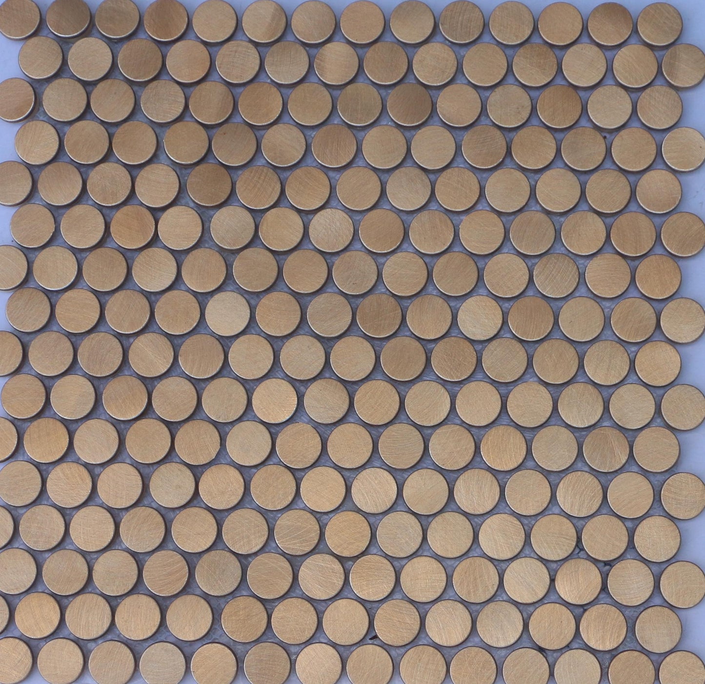 Mozaiëk Refelections Penny Koper 19mm geschuurd