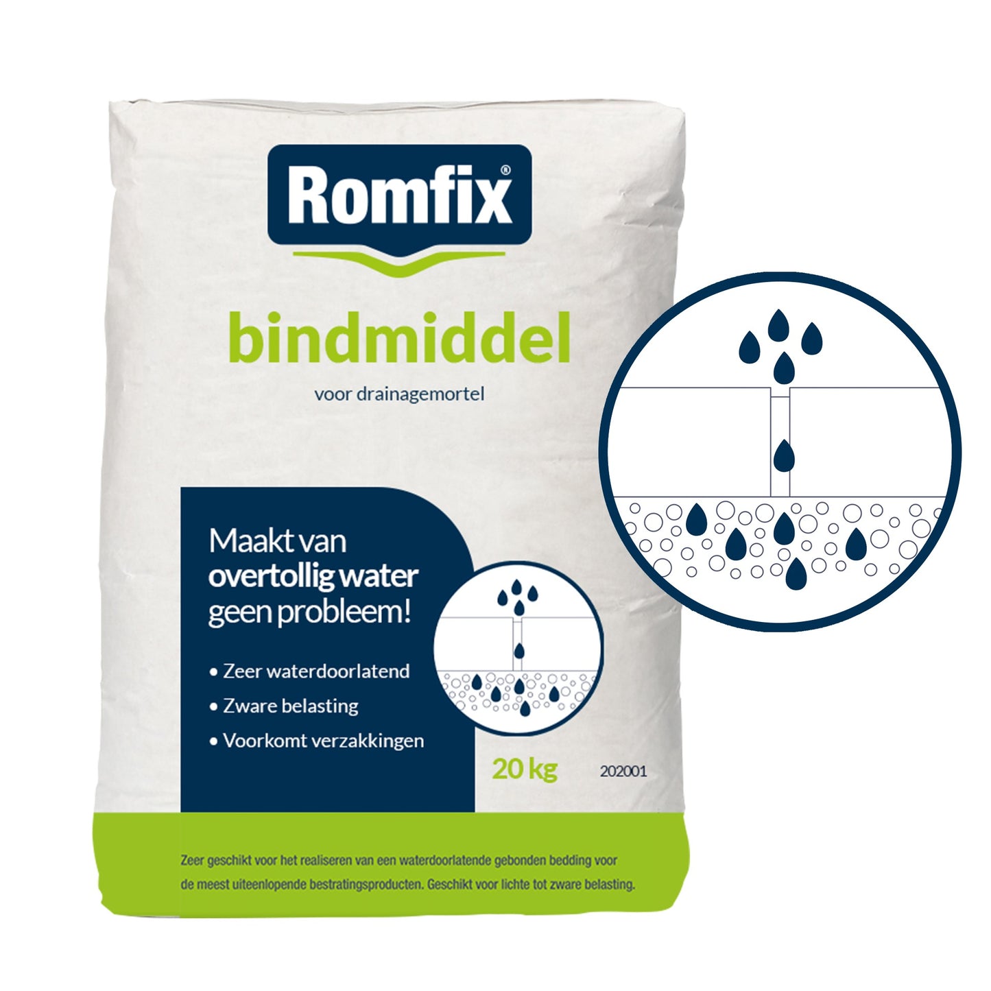 Moraine Split 2-5mm midi big bags 0.7M3 = 1200KG