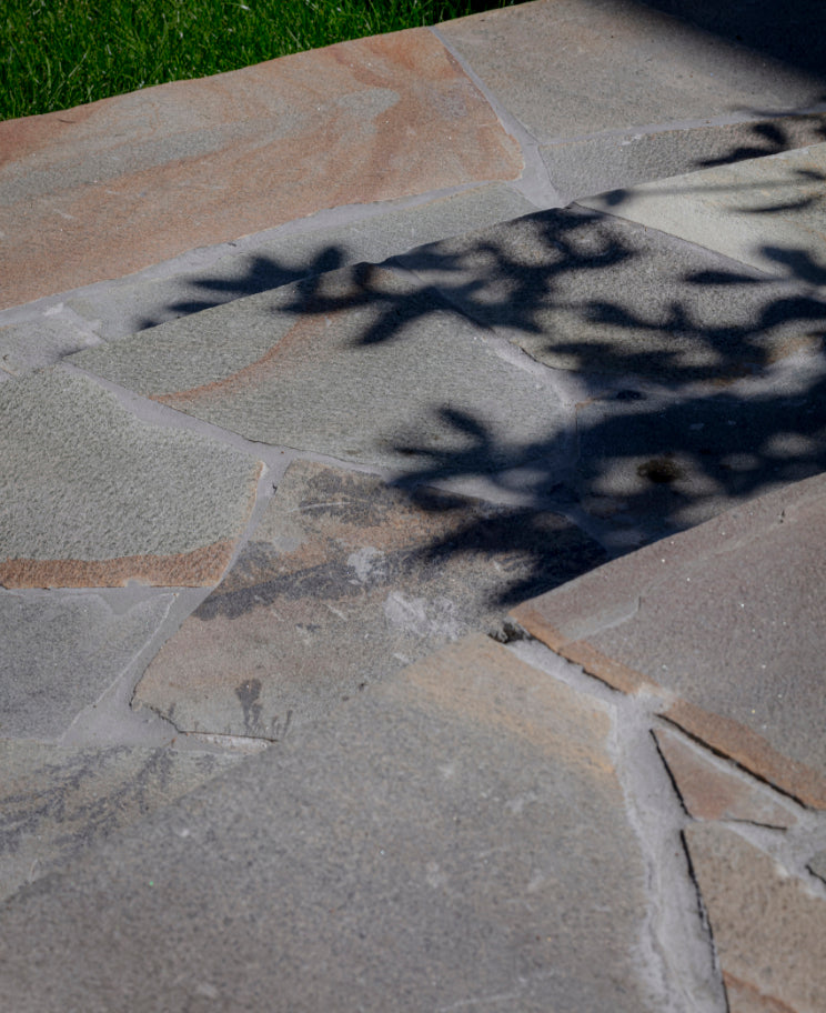 Flagstones Brasil Green Quartzite 25-40mm inhoud krat 22M2