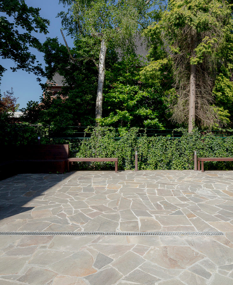 Flagstones Brasil Green Quartzite 25-40mm inhoud krat 22M2