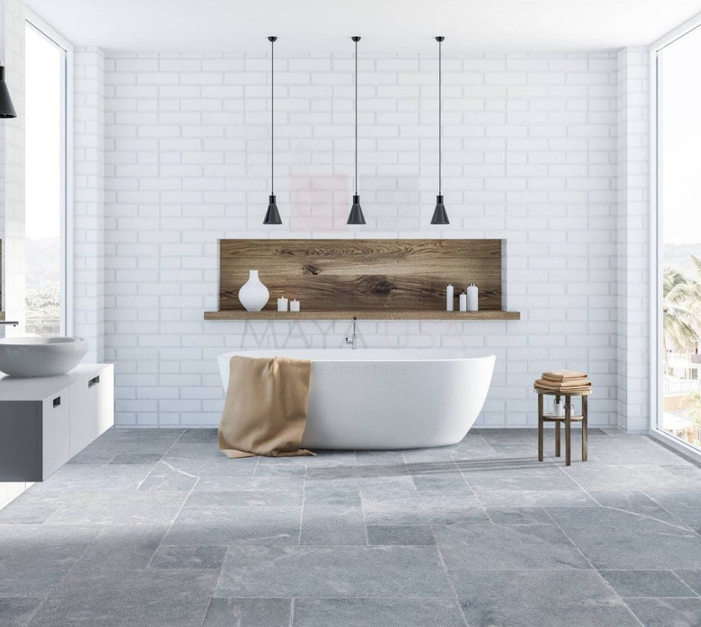 Vietnamees Hardsteen 500x500x30mm verouderd