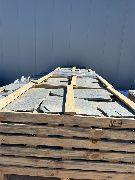 Flagstone Kavalas Grey Jumbo  XXL 20-35mm 2-4pcM2 inhoud krat 22M2
