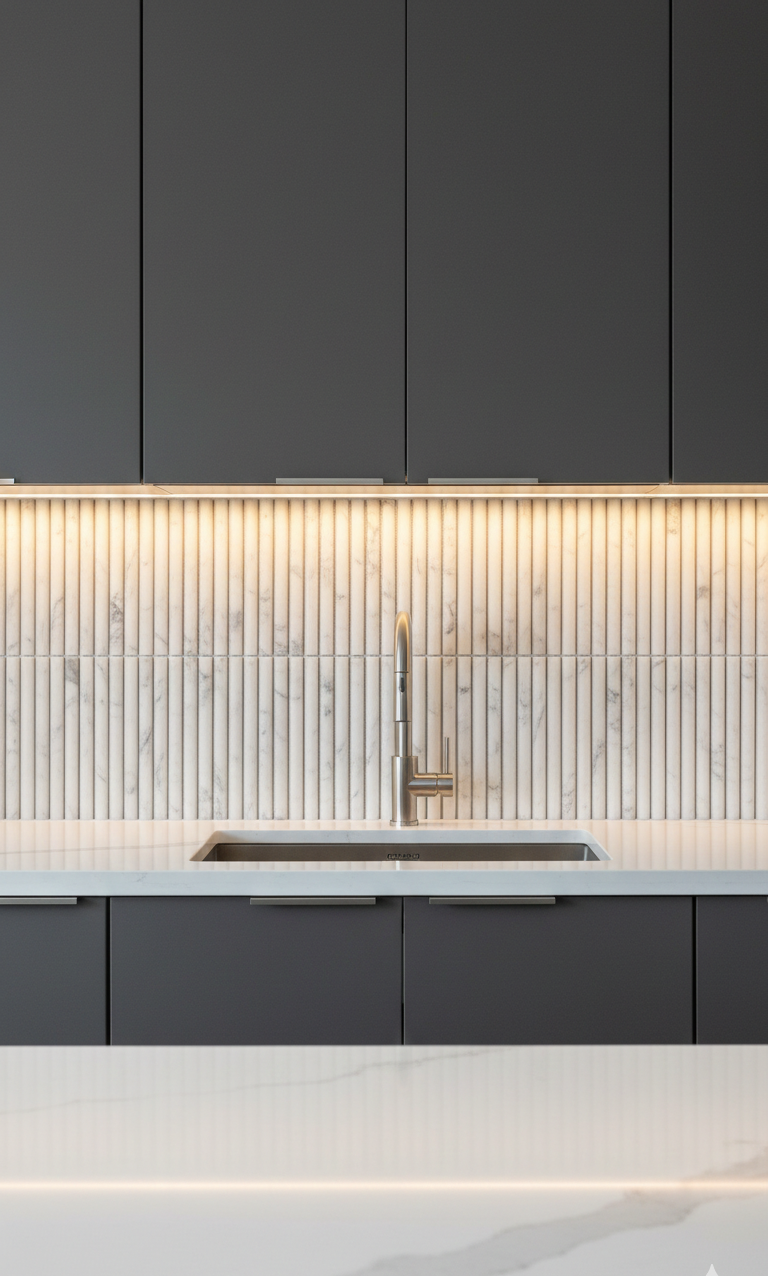 art 701 Kit Kat  Bull Nose Bianco Carrara Mozaïek 151x30x15mm gezoet