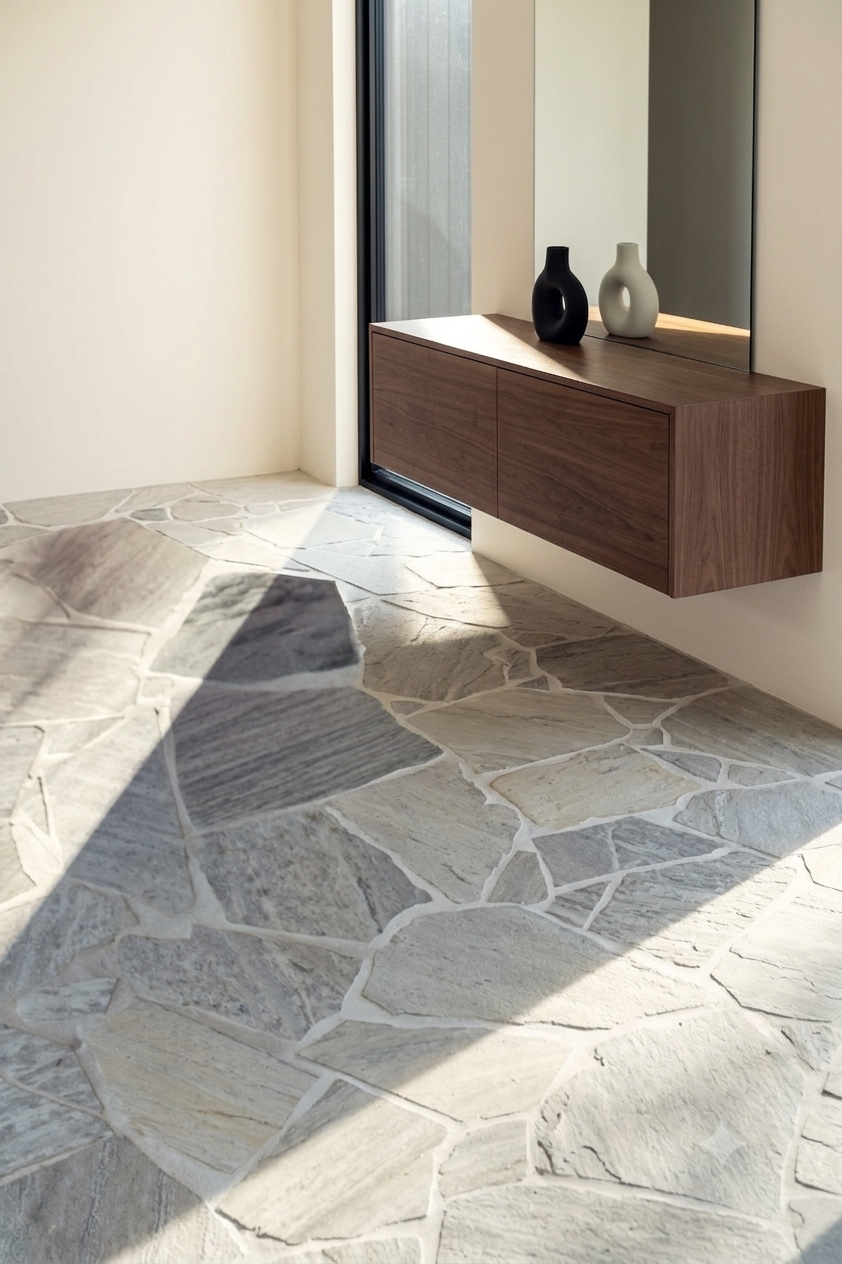 Flagstones  Brasil White Dikformaat  XL 25-40mm verkoop per krat inhoud 22M2