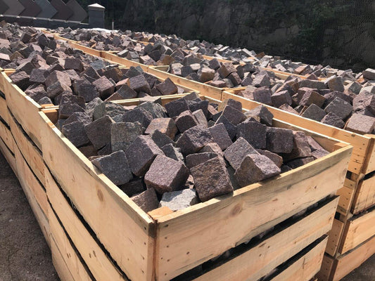 Kasseien Italiaanse Porfier 10x10x6-8cm