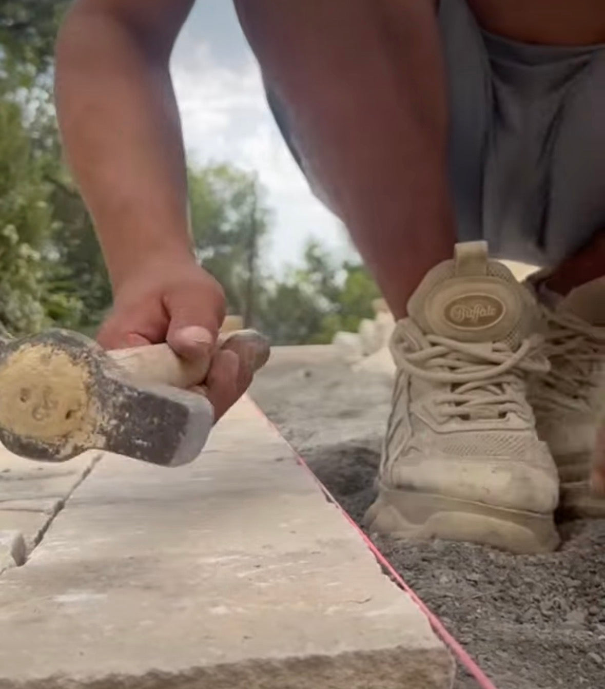 Kasseien Calcaire Blanc  20x14x5-7cm