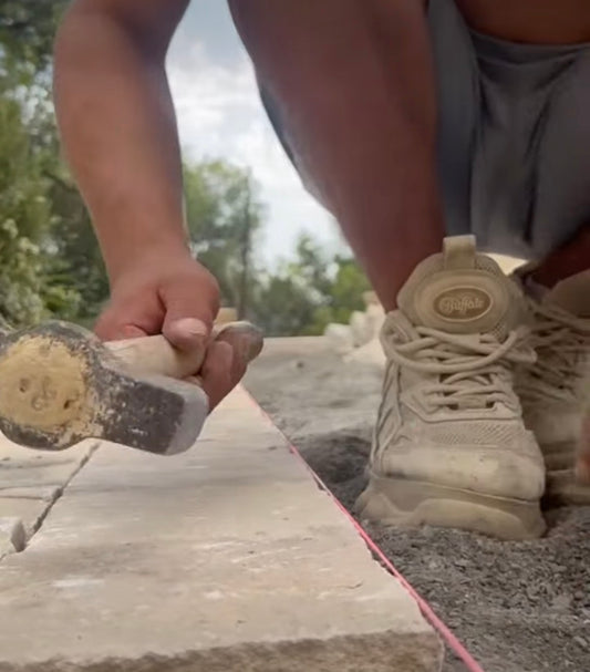 Kasseien Calcaire Blanc  20x14x5-7cm