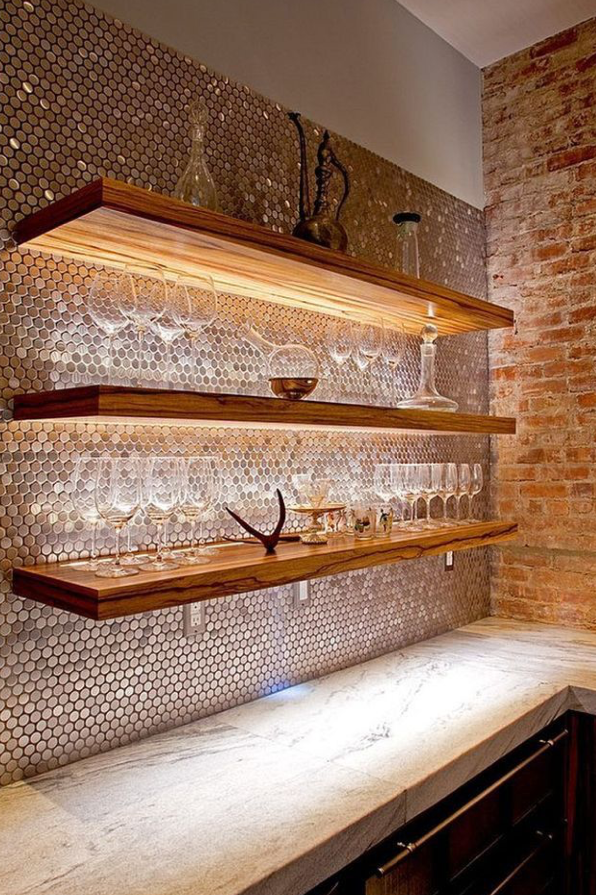 art 731 Refelections Penny Koper 19mm geschuurd