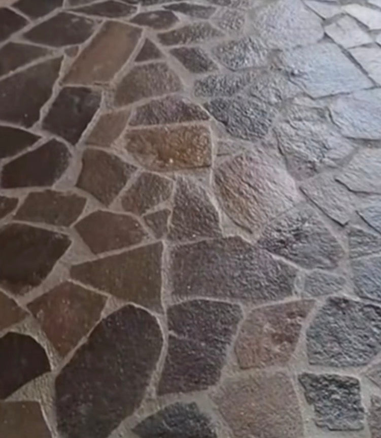 Flagstones Italiaanse Porfier Jumbo  XXL 20-40mm 2-4pc per M2