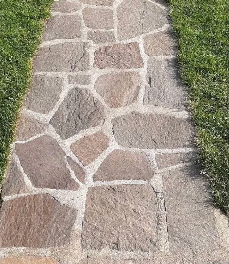 Flagstones Italiaanse Porfier Jumbo  XXL 20-40mm 2-4pc per M2