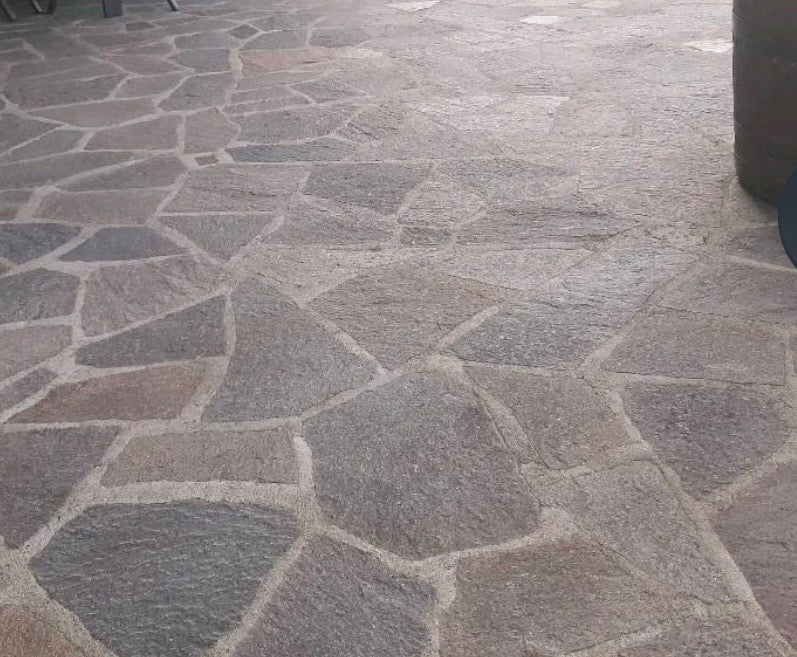 Flagstones Italiaanse Porfier Jumbo  XXL 20-40mm 2-4pc per M2