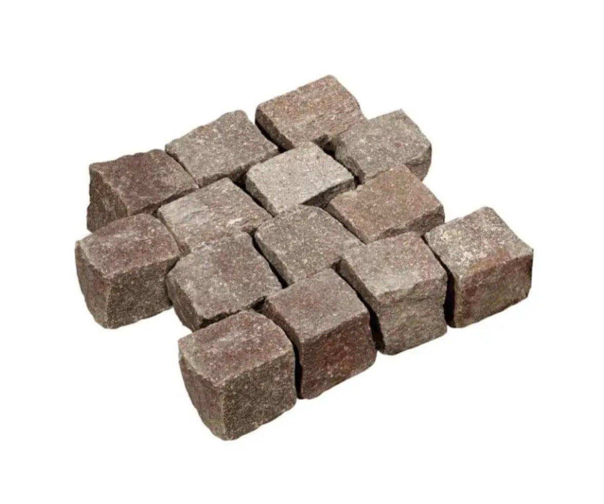 Kasseien Italiaanse Porfier 10x8x6-8cm