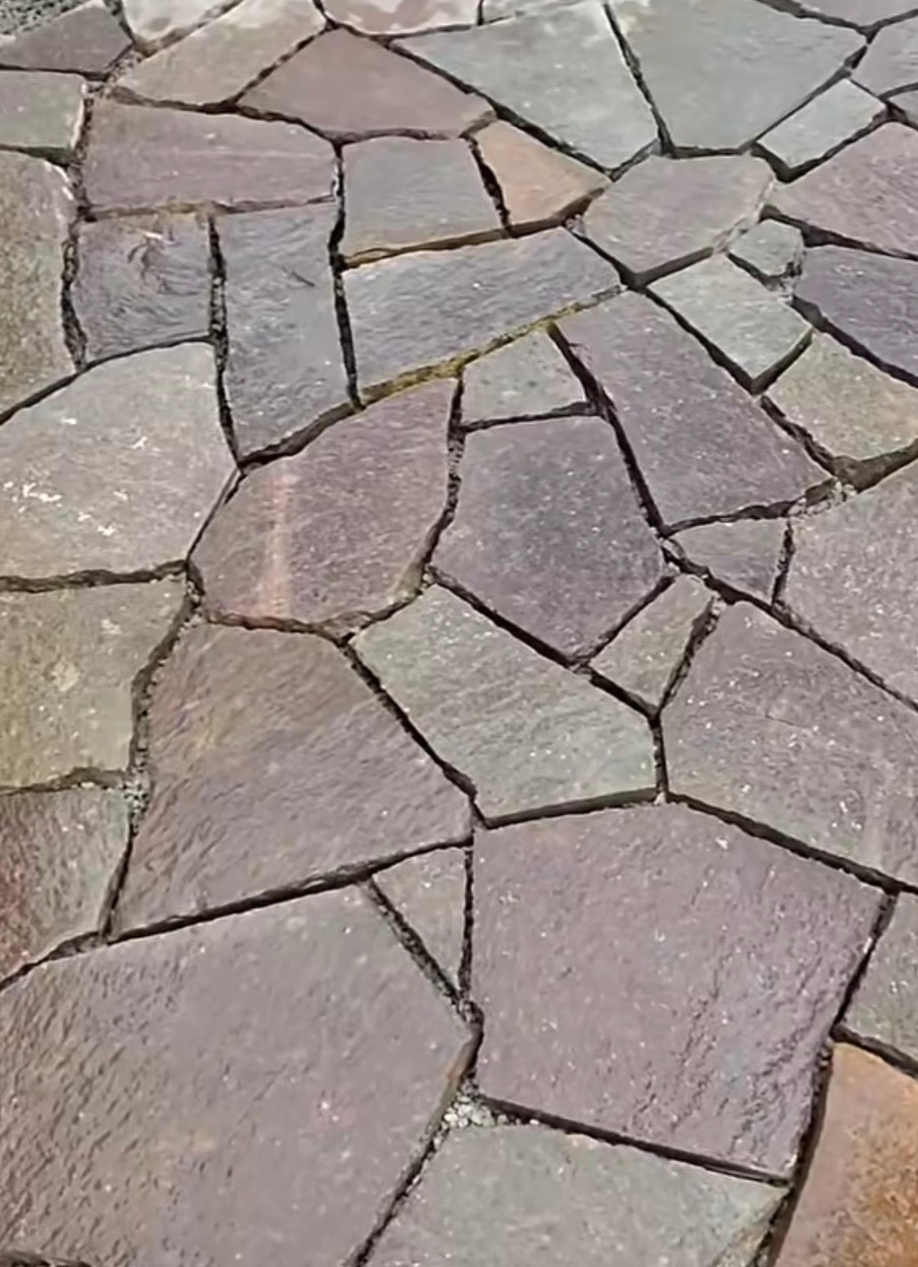 Flagstones Italiaanse Porfier Jumbo  XXL 20-40mm 2-4pc per M2