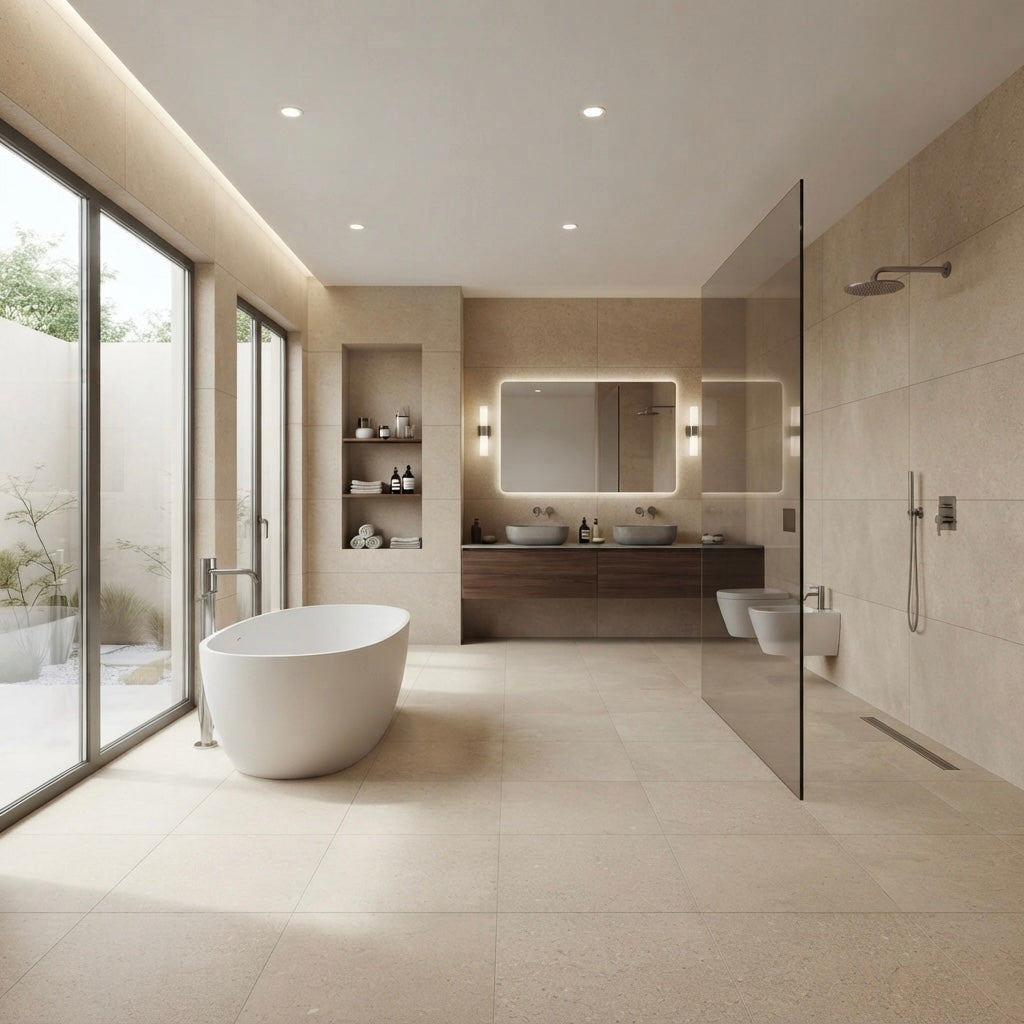 Tegels Keramisch  Etrea Sabbia 900x900x9.5mm naturale