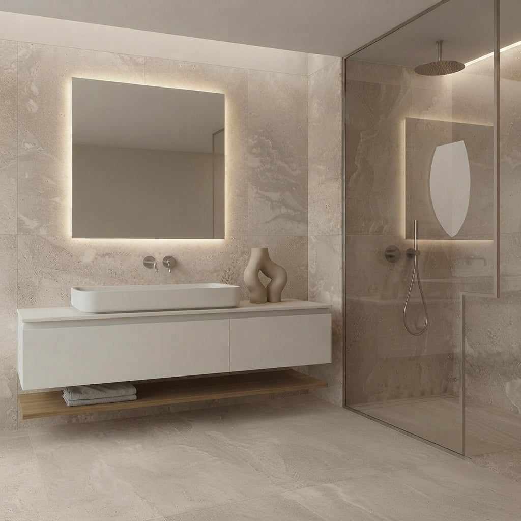 Tegels Keramisch Dolomia Almond 900x900x9.5mm naturale