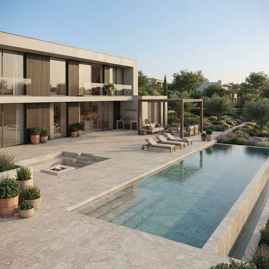 Terrastegels Dolomia  Almond 894x894x20mm  naturale