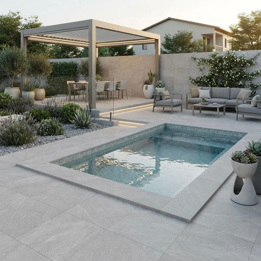 Terrastegels Cortina Fumo 894x894x20mm naturale