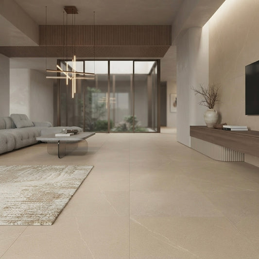 Marmerlook Lithic Vicenze Beige merk Nexion 1200x600x9mm mat silk