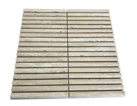 Kit Kat Bull Nose Travertin Mozaïek 151x30x15mm