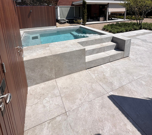 Terrastegels Dolomia  Almond 894x894x20mm  naturale