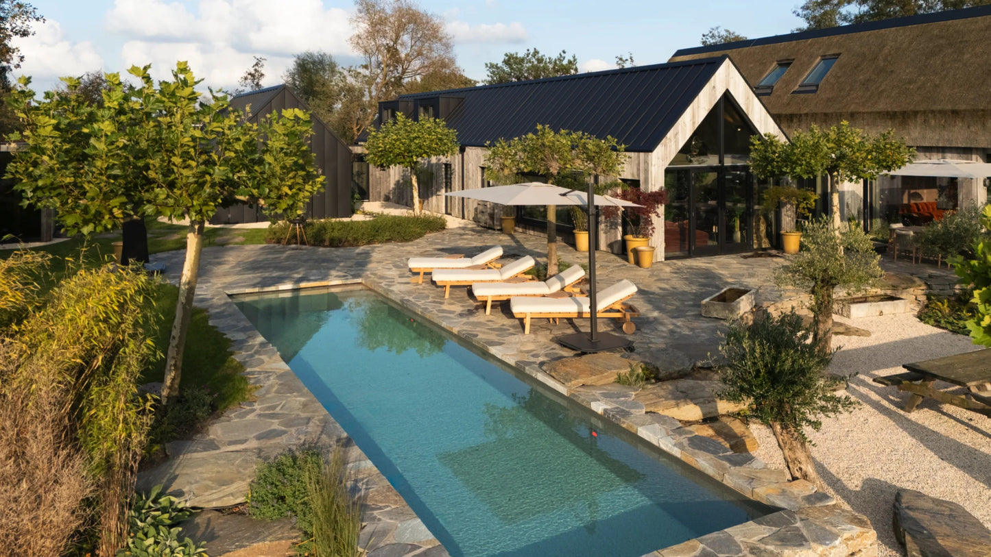 Flagstones Kavalas Bleu 30-50mm verkoop per volle krat inhoud 15M2