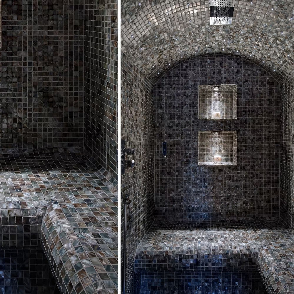 art 700 Deep Sea Oyster Pearl Natural Mozaïek 15mm op matje 300x300x2mm