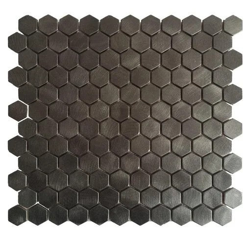 Mozaiëk Dune Reflections Gun Metal Hexagon 23mm