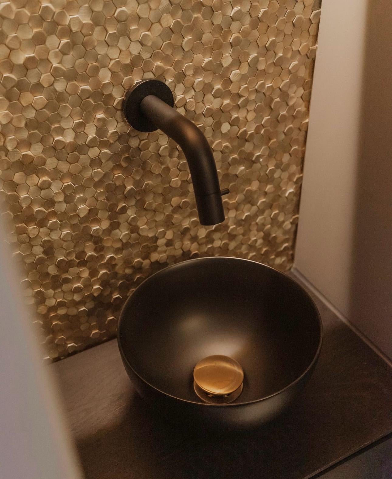 A 727 Colonial L Antic Hexagon Gravity  10mm Copper 3D op matje 300x300x4-8mm