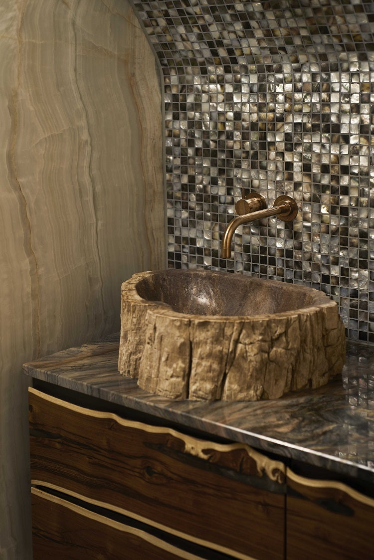 art 700 Deep Sea Oyster Pearl Natural Mozaïek 15mm op matje 300x300x2mm