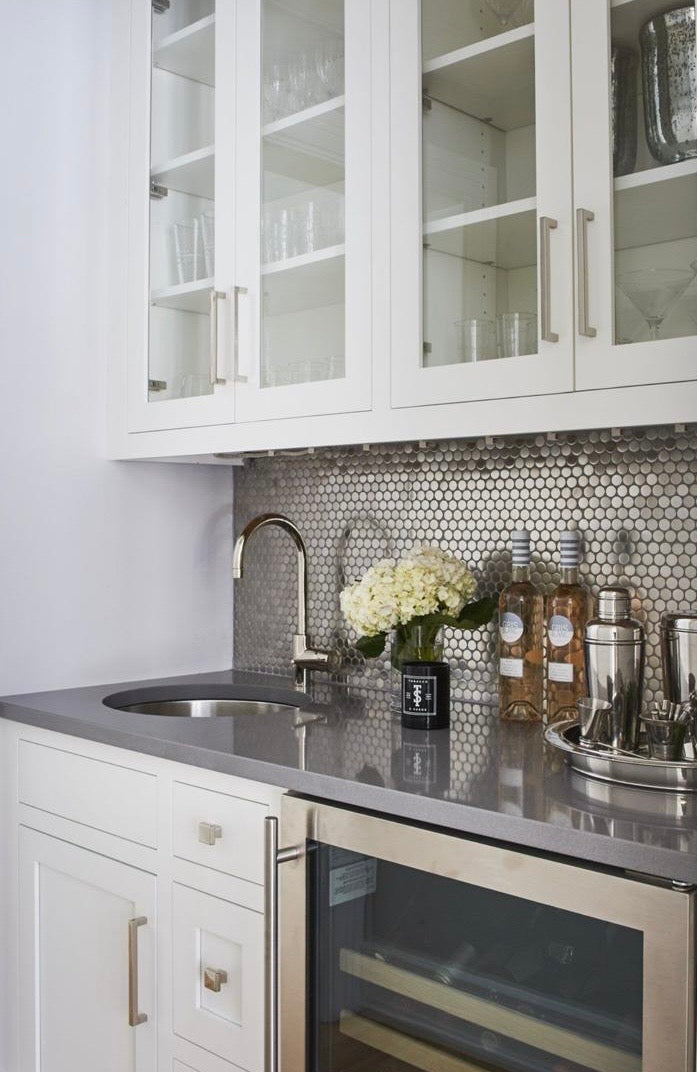 art 730 Reflections Gun Metal Penny Round 19mm