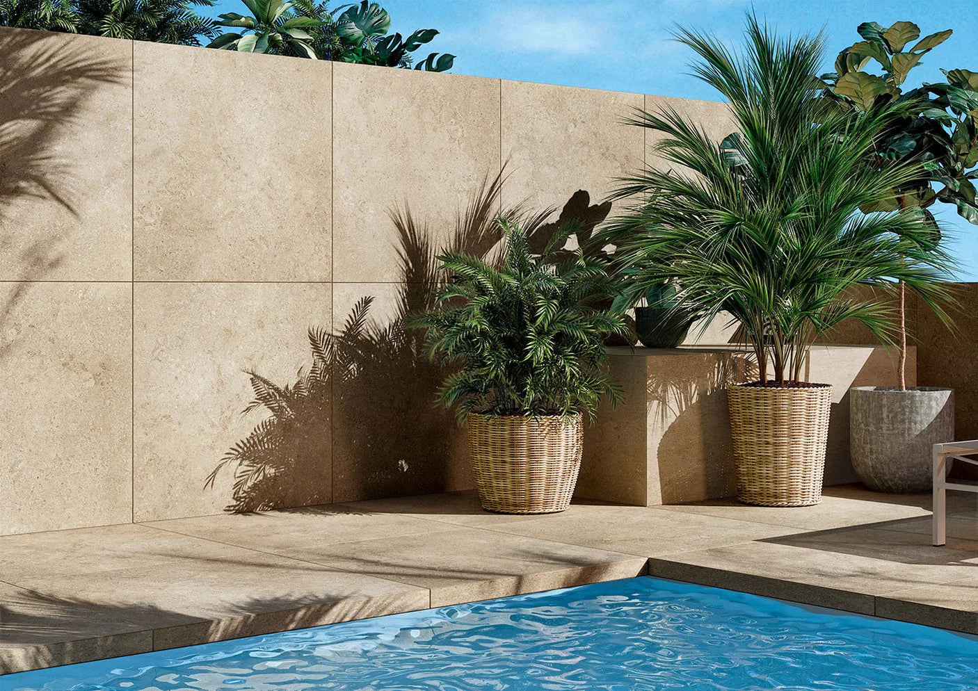 Terras Tegel Colosseo Plus FP2 - Beige 894x894x20mm naturale