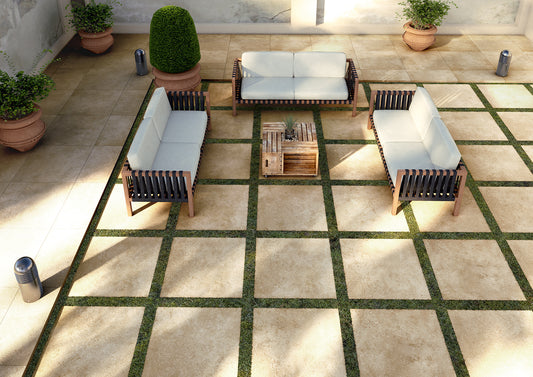 Terras Tegel Colosseo Plus FP2 - Beige 894x894x20mm naturale