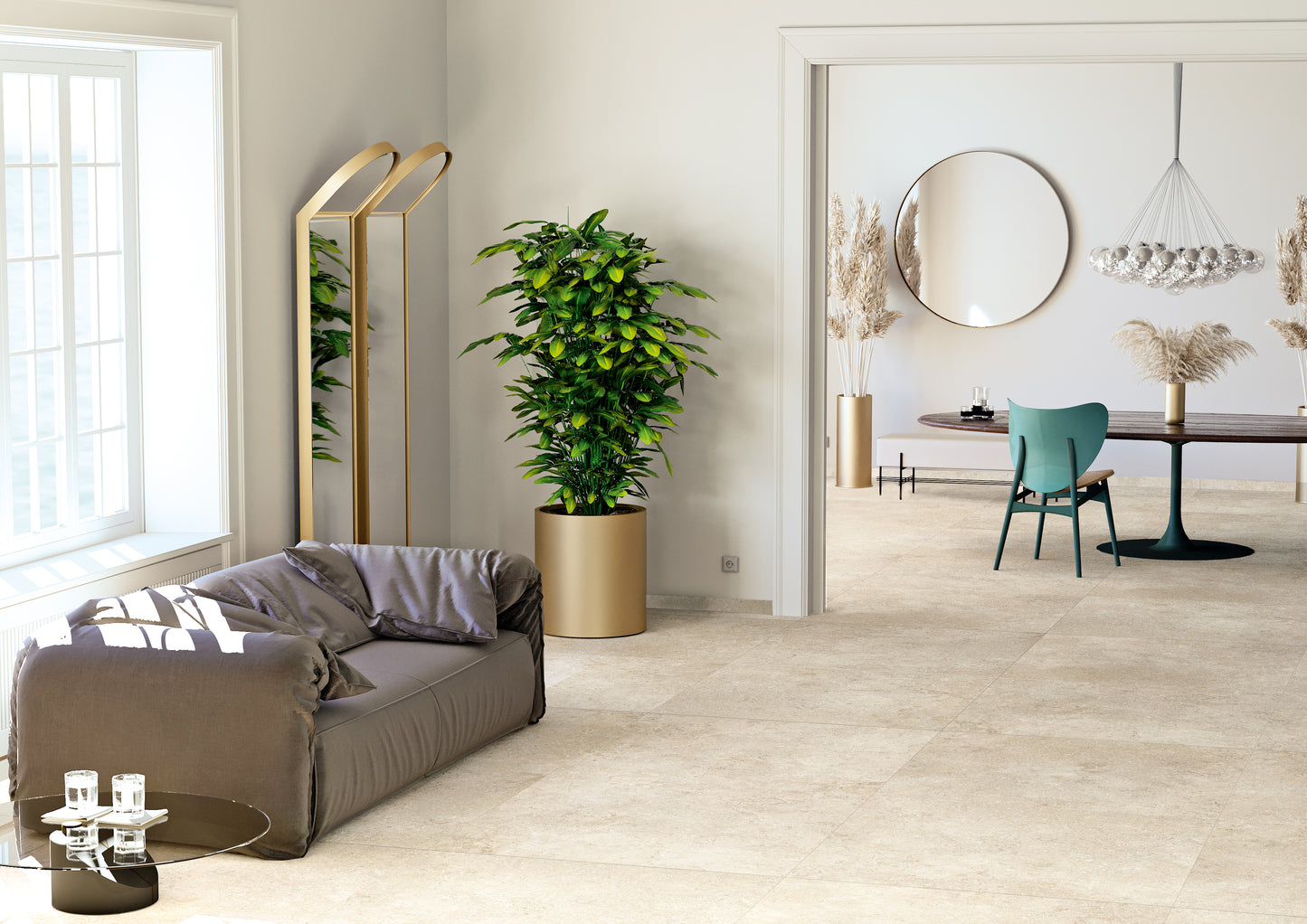 Terrastegels Colosseo Plus FP2 | Panna 894x894x20mm natural