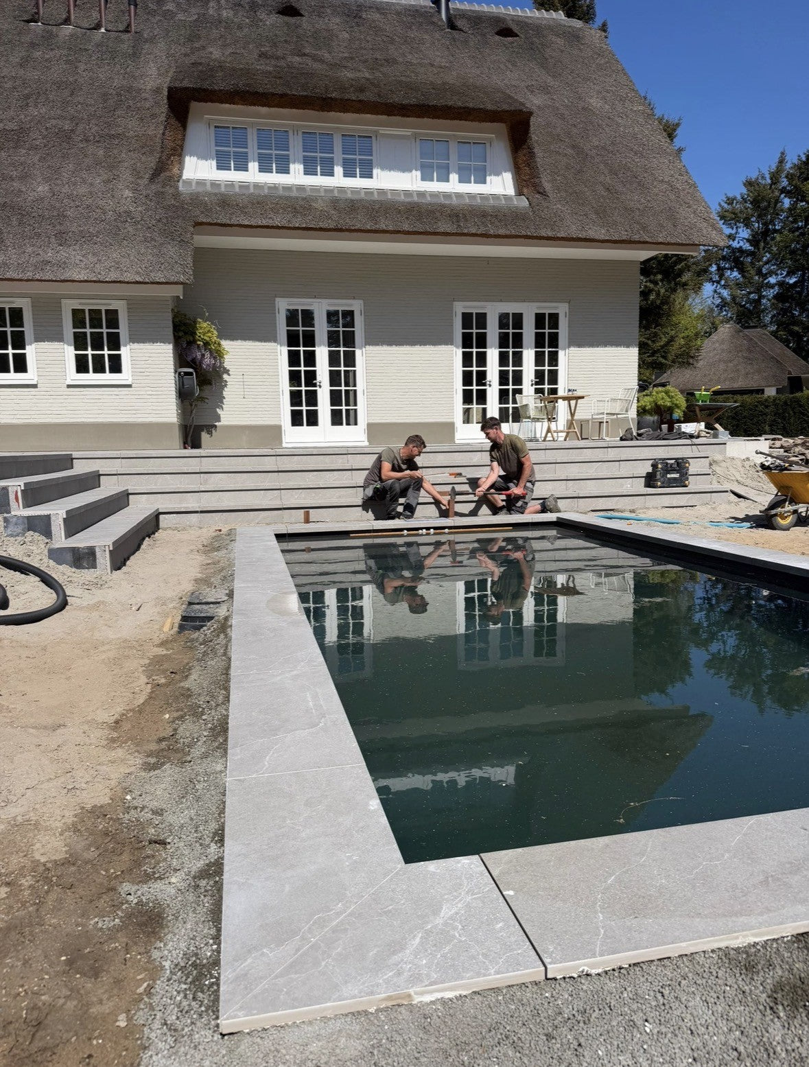 Terrastegels Cortina Fumo 894x894x20mm naturale