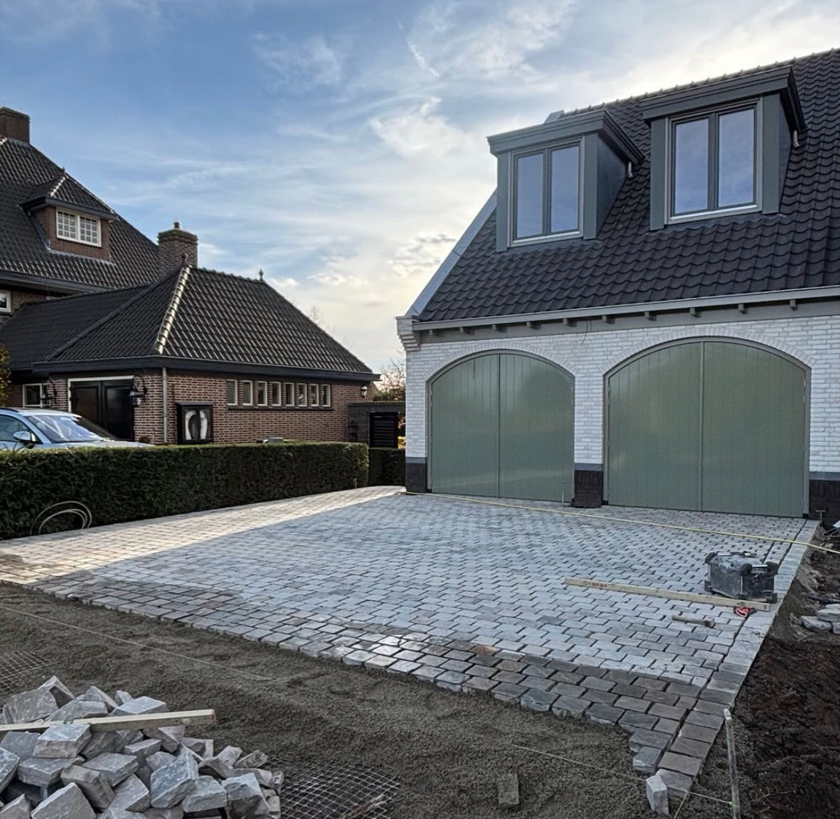 Kasseien Kandla Grey 14x14x5-7cm -20x14x5-7cm en 20x14x3-5cm