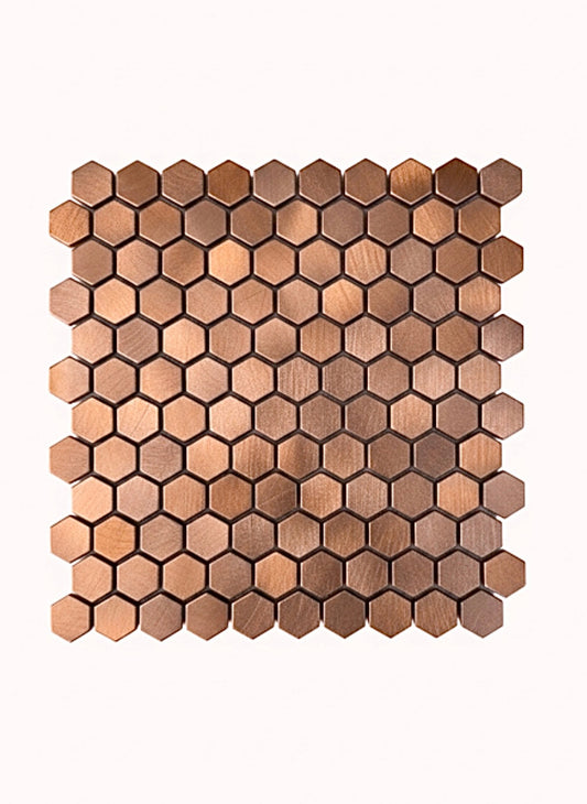 art 732 Reflections Hexagon Copper Hexagon  23mm