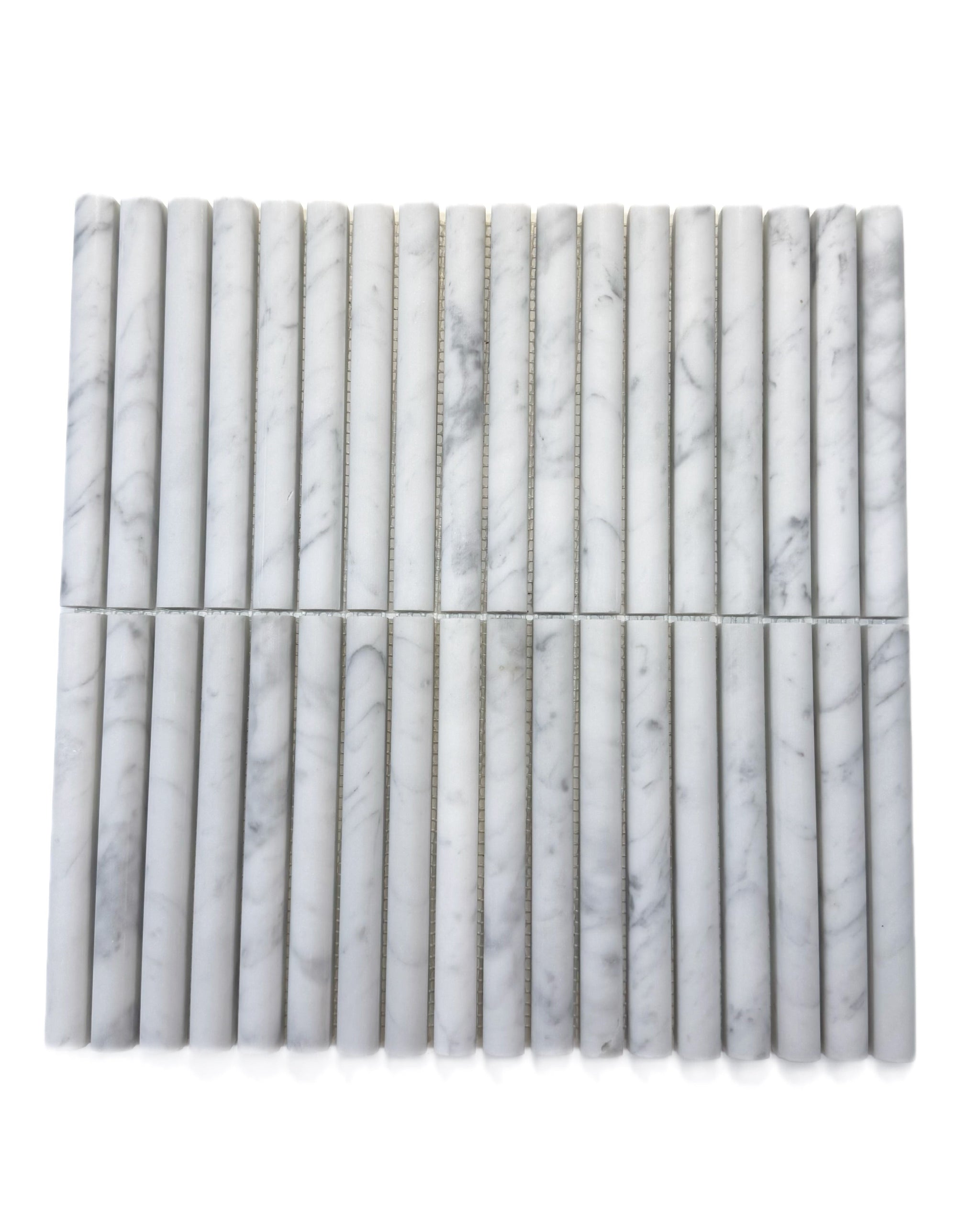 art 701 Kit Kat  Bull Nose Bianco Carrara Mozaïek 151x30x15mm gezoet
