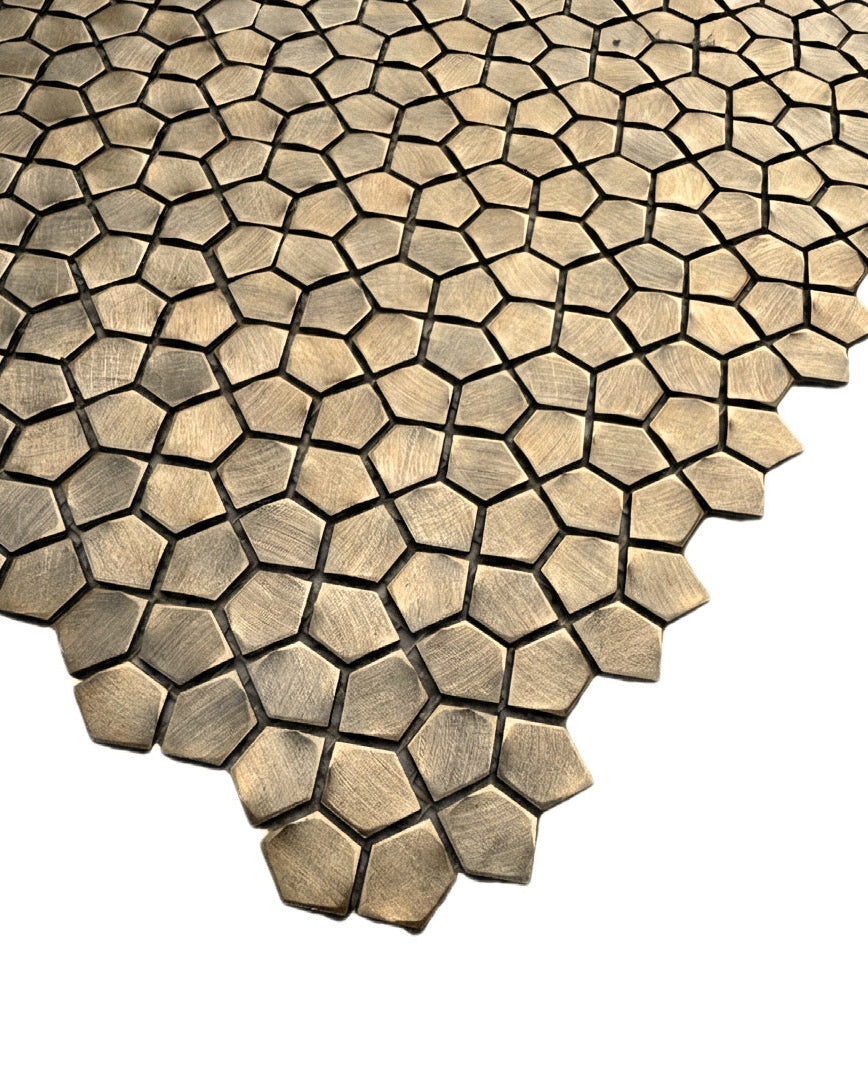 art 724 Colonial L Antic Grazy Pattern Gold 300x300x4mm