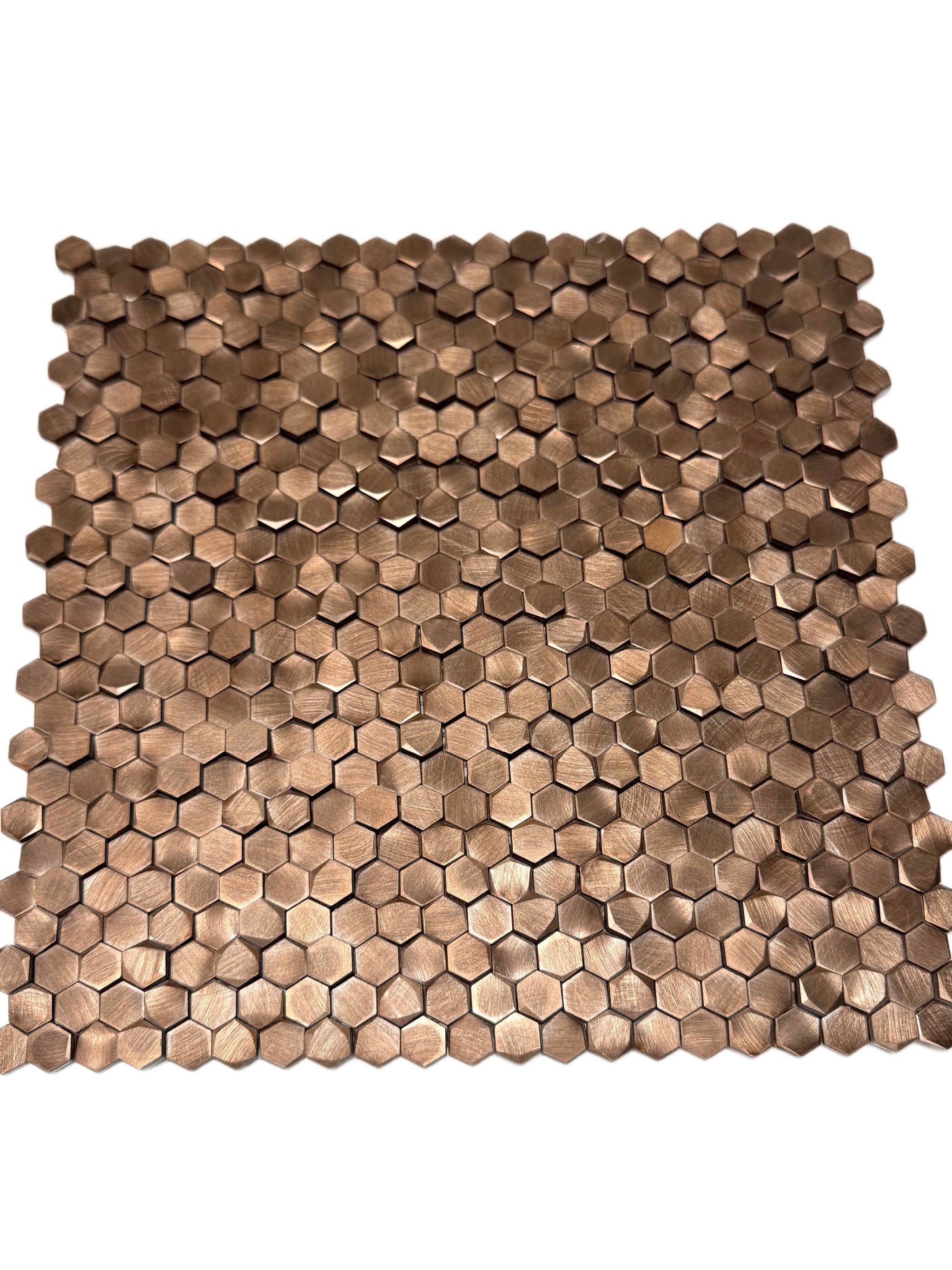 art 725 Colonial L Antic Hexagon Bronze 10mm  3D 4-8mm op matje 300x300