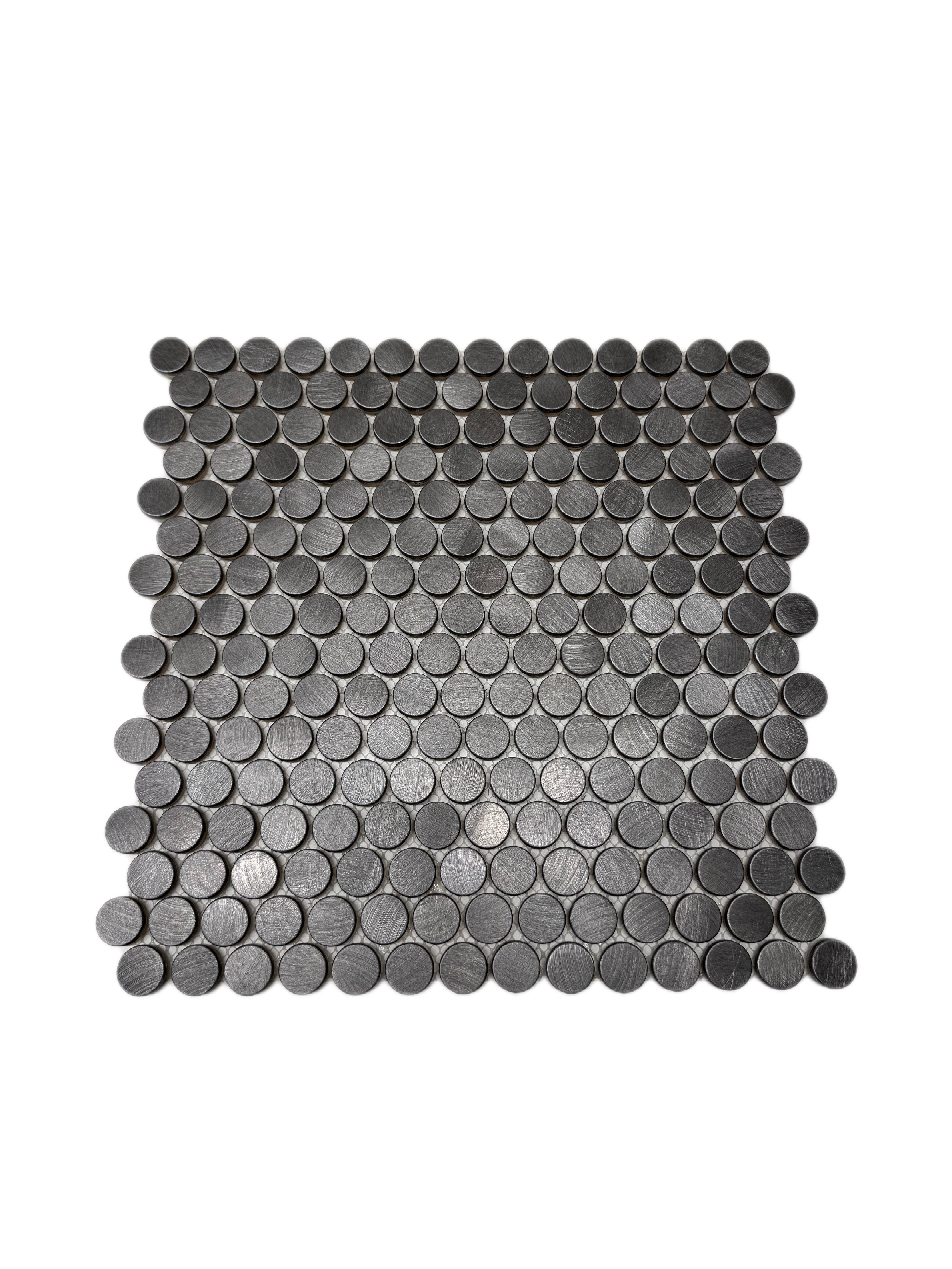 art 730 Reflections Gun Metal Penny Round 19mm