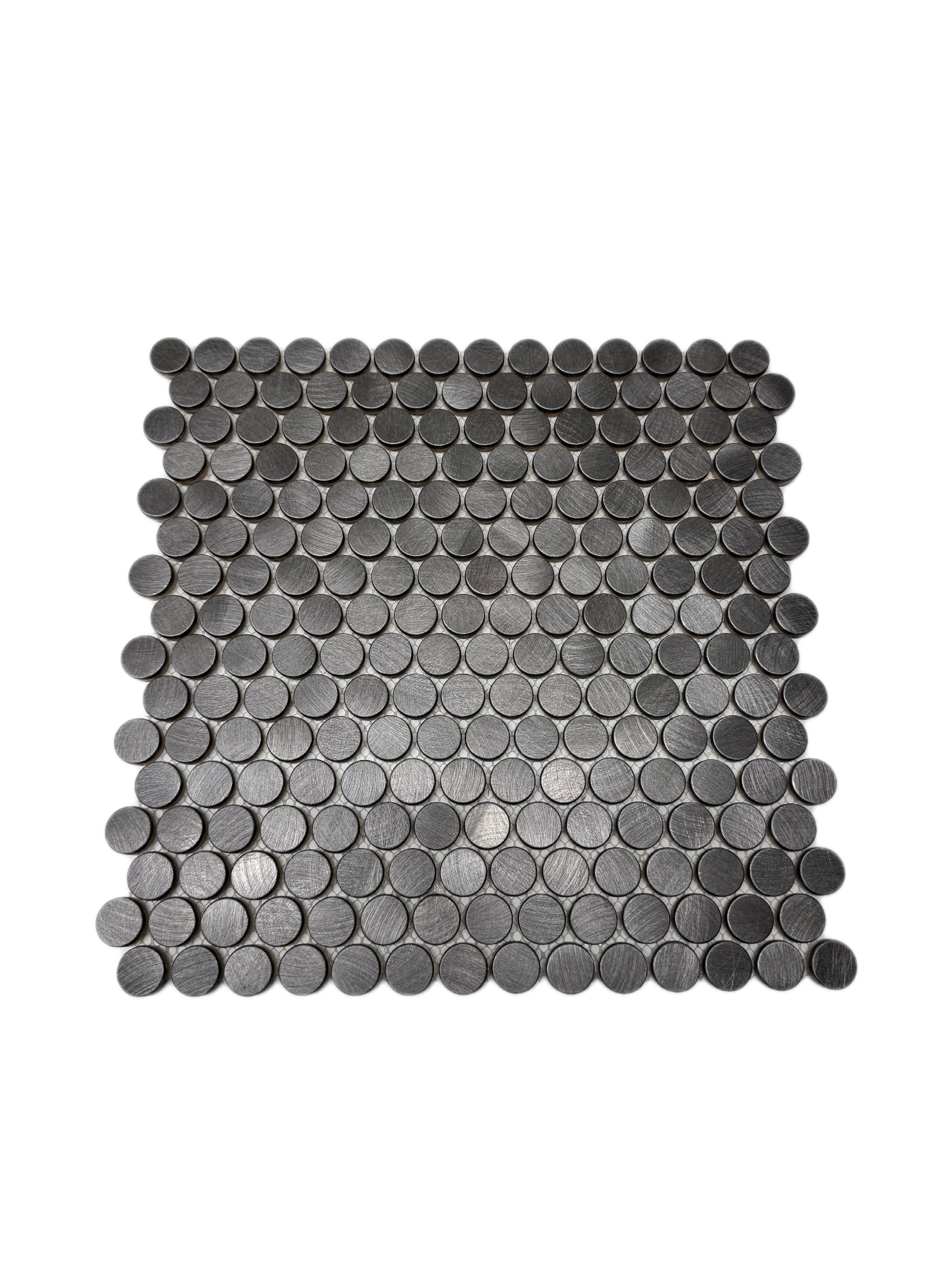 art 730 Reflections Gun Metal Penny Round 19mm