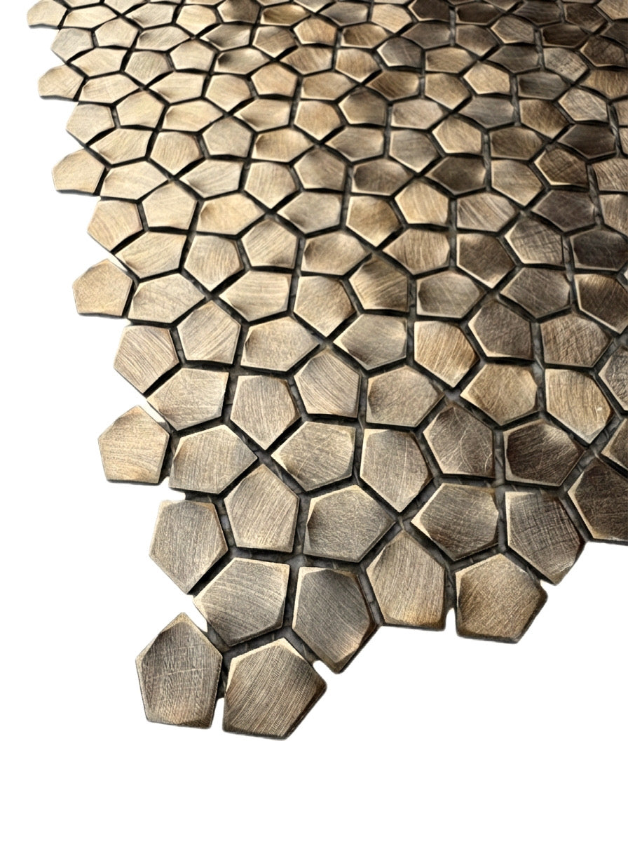 art 724 Colonial L Antic Grazy Pattern Gold 300x300x4mm