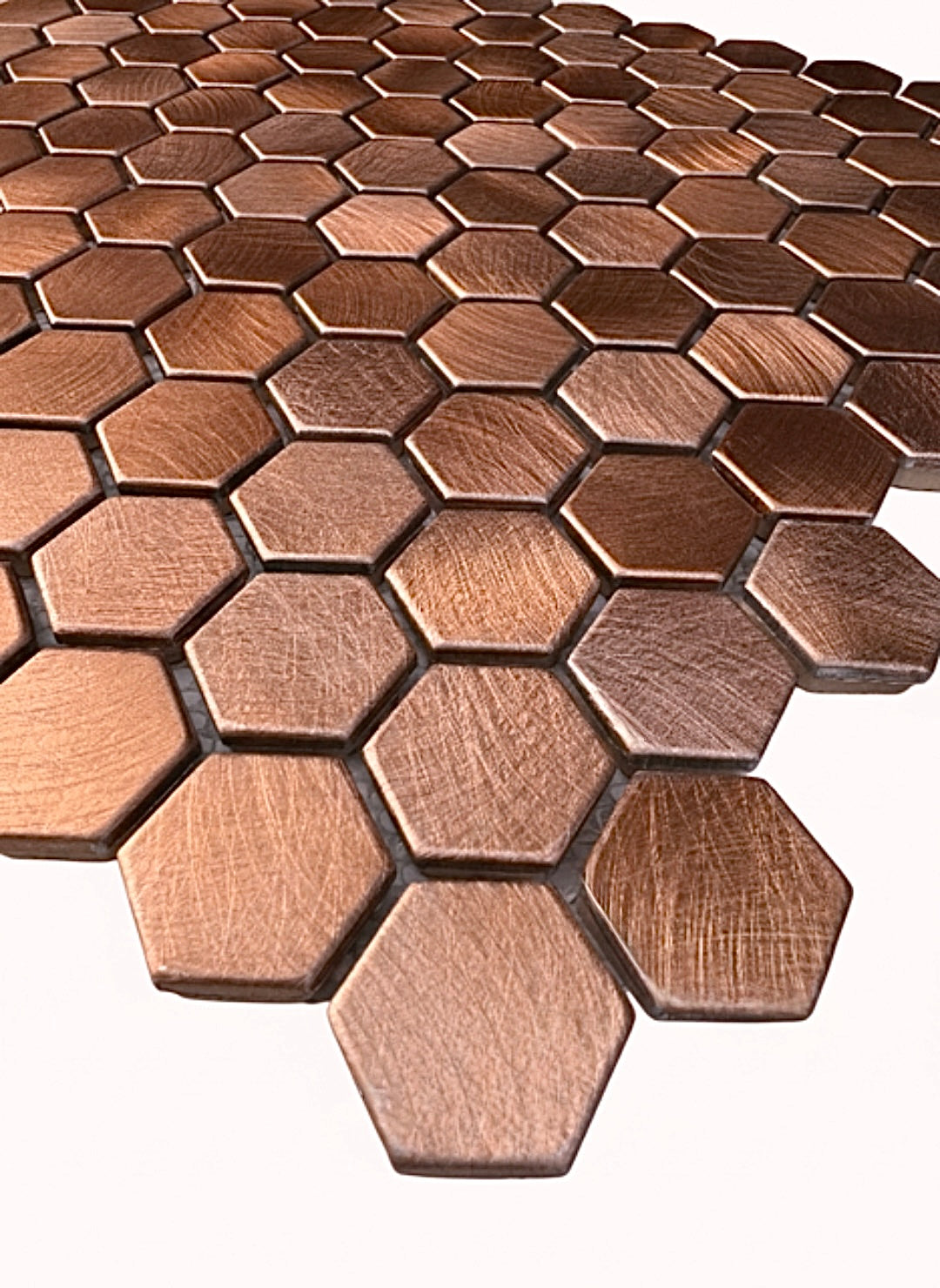 art 732 Reflections Hexagon Copper Hexagon  23mm