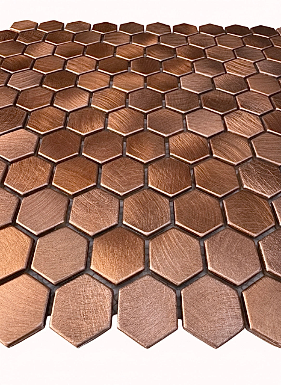 art 732 Reflections Hexagon Copper Hexagon  23mm