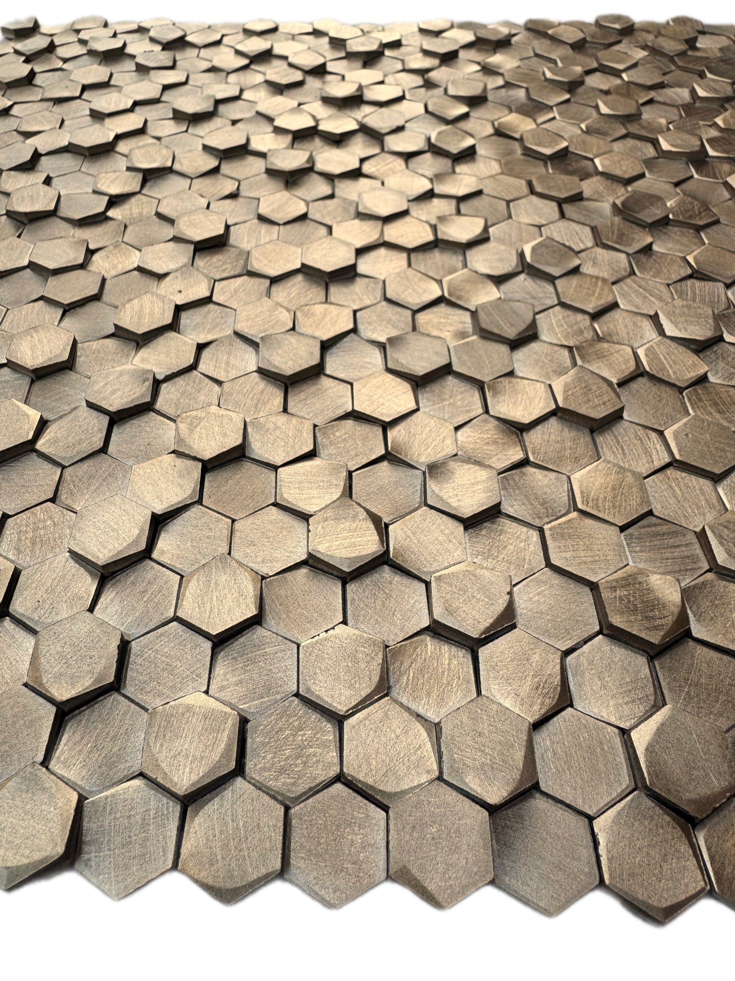 art 727  Colonial L Antic Gravity 3D Mozaiëk Hexagon Gold 10mm zonder voeg