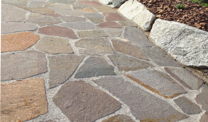 Flagstones Italiaanse Porfier Jumbo  XXL 20-40mm 2-4pc per M2